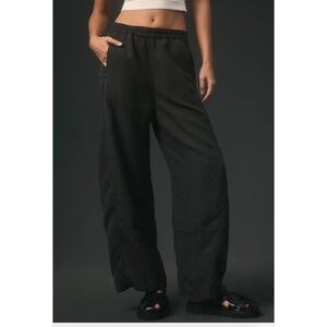Anthropologie Pilcro Linen-blend Barrel Pants